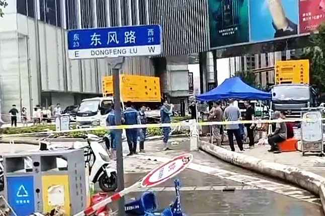 开元足球-开元(中国)排涝突击队在排涝现场